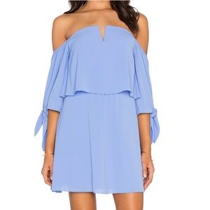 SAYLOR Alli Blue Off-the-Shoulders Dress S